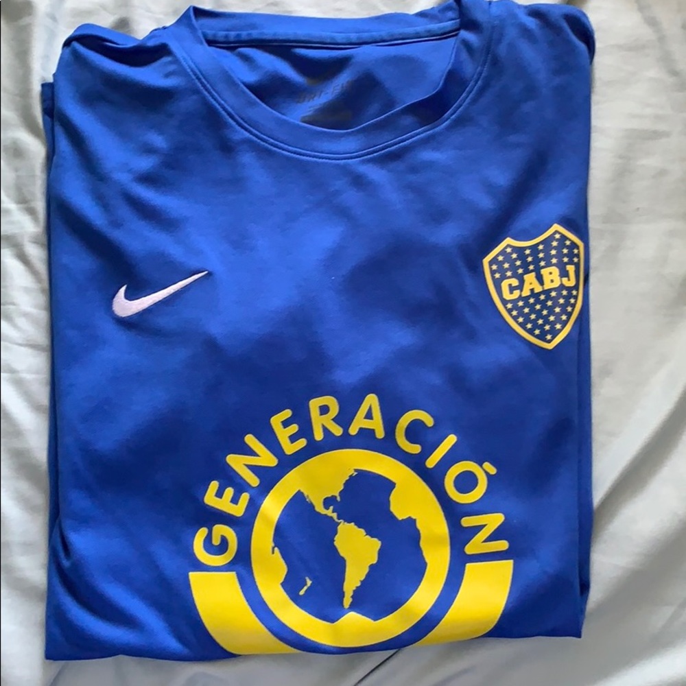 Nike Blue Boca Juniors Home Jersey #60